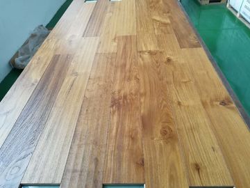 Rustic Burma Teak Multi-Layers Engineered Flooring With Slight Brushed &amp; Handscraped Surface