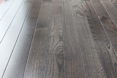 Real Solid Red Oak Hardwood Flooring, City Gray Color, AB Grade