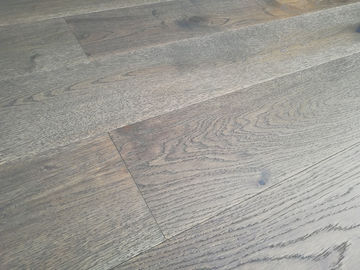 Character Grade European Oak engineered wood flooring with gray stained