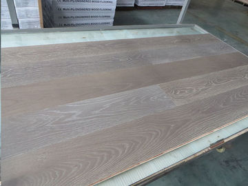 smoked and gray stained European Oak Engineered Wood Flooring with square edge