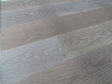 smoked and gray stained European Oak Engineered Wood Flooring with square edge