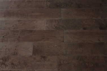 walnut stained birch engineered hardwood flooring with AB grade