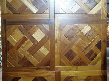 Versailles in White Oak engineered parquet tiles with different stains and finishing