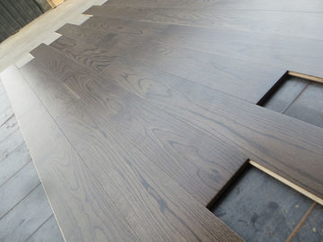 brown stained white oak multi layers engineered hardwood flooring, premium AB grade, E31