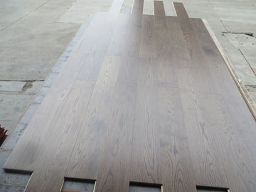 brown stained white oak multi layers engineered hardwood flooring, premium AB grade, E31