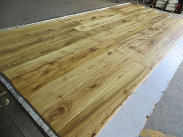 asian teak solid hardwood flooring--natural color and distressed finishing