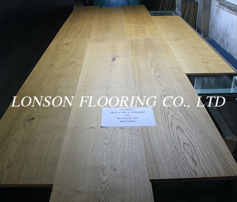 400mm Wide European Oak Engineered Wood Flooring, Super Size, Natural Oiled