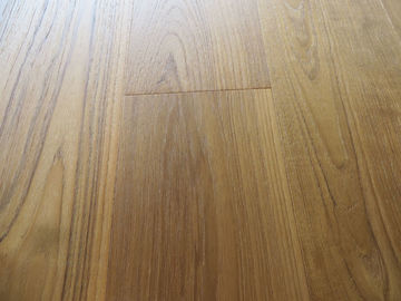 premium AB grade Burma Teak Engineered Wood Flooring with slight brushed surface and natural vanished