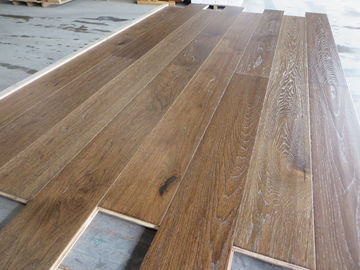 handscraped and brushed hickory engineered hardwood flooring