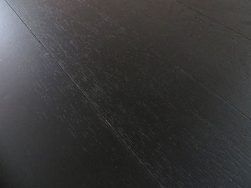 fully black color oak multi layers wood flooring, brushed surface