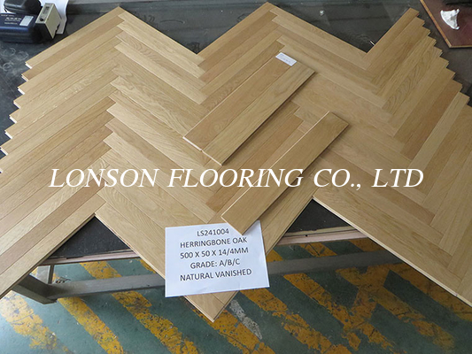 2-layers Oak Engineered Wood Flooring, Natural Vanished, 500 x 50MM