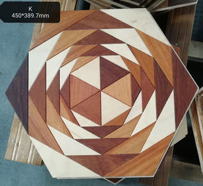 Hexagon wood engineered parquet flooring with different styles and mixed woods