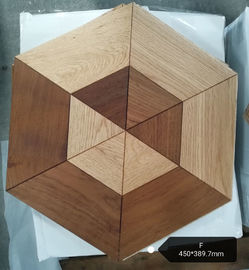 Hexagon wood engineered parquet flooring with different styles and mixed woods