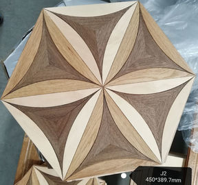 Hexagon wood engineered parquet flooring with different styles and mixed woods
