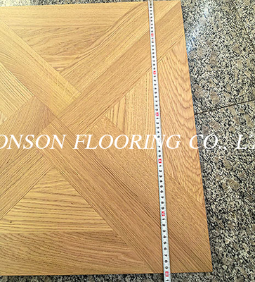 Bespoke Pattern Oak Versailles Engineered Flooring, No Bevel, Natural Vanished