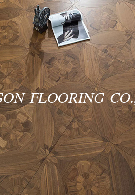 Noble Pattern Walnut Panel Engineered Wood Flooring, 600 x 600MM