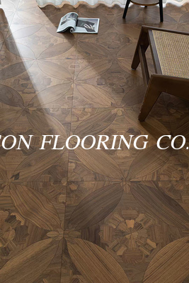 Noble Pattern Walnut Panel Engineered Wood Flooring, 600 x 600MM