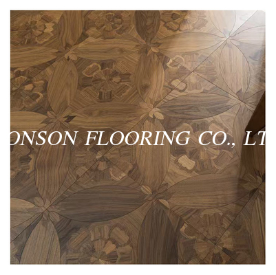 Noble Pattern Walnut Panel Engineered Wood Flooring, 600 x 600MM