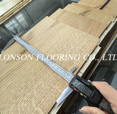 PEFC Certificated Oak Engineered Wood Flooring, Handscraped, Click, Oiled