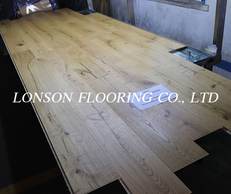 PEFC Certificated Oak Engineered Wood Flooring, Handscraped, Click, Oiled