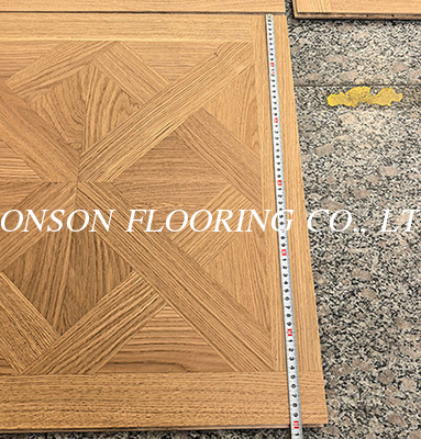 Prime Oak Versailles Pattern Flooring to Italy, Natural Vanished