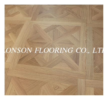 Prime Oak Versailles Pattern Flooring to Italy, Natural Vanished