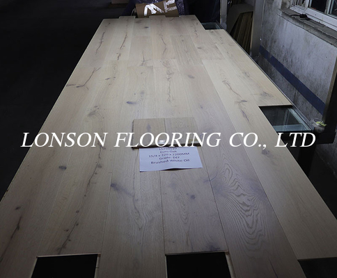 White Oiled Oak 3 Layers Wood Flooring, 220MM, DEF Grade, Click Joint