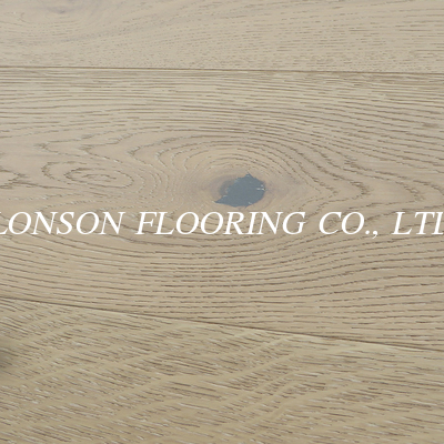 Popular Brushed White Washed UV Lac Oak Engineered Wood Flooring, Thickness 15/4mm