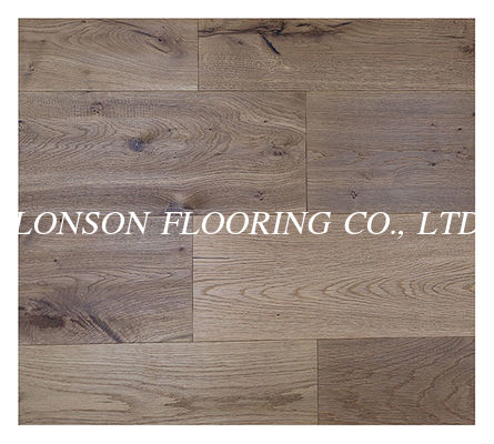 Duty Free 3 layers Oak Flooring to EU, Smoked, Handscraped, Natural Oil, Click