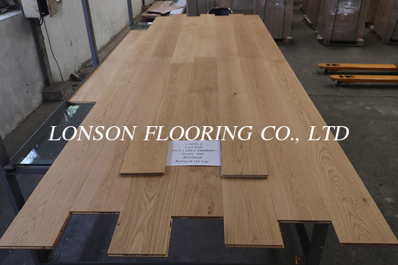 Natural Lacquered  A/B/C Grade Oak Engineered Wood Flooring, Origin: Indonesia