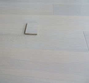 White Stained Russian Oak engineered hardwood flooring, premium AB grade