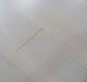 White Stained Russian Oak engineered hardwood flooring, premium AB grade