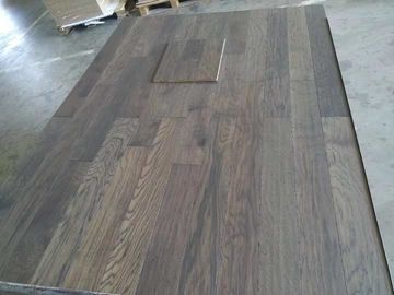 American Hickory Engineered wood flooring with handscraped surface