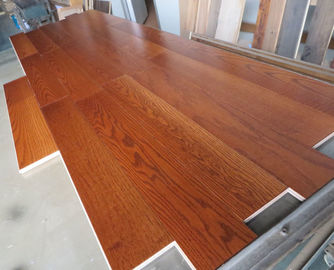 American Red Oak Solid Wood Flooring, smooth surface with red stained