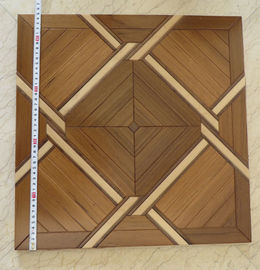 Art Parquetry tiles in teak/walnut and birch engineered wood flooring to USA