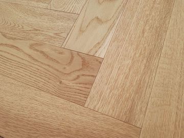 Prime Herringbone Oak Engineered Wood Flooring, Slight Brushed, Natural Invisible Lacquer