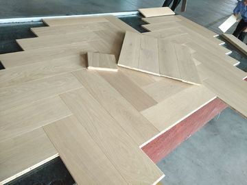 European Oak Chevron Engineered Parquet Flooring, Premium Grade, Super Matt, Invisible Lacquer