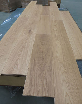 300mm wide European Oak engineered wood flooring with wax oil finishing, character ABCD grade