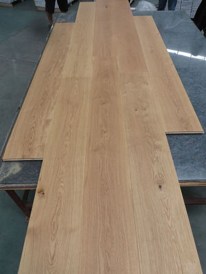 260mm wide European Oak engineered wood flooring with wax oil finishing, character ABCD grade