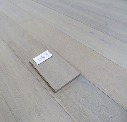 smoked and white stained Oak engineered flooring for rustic style