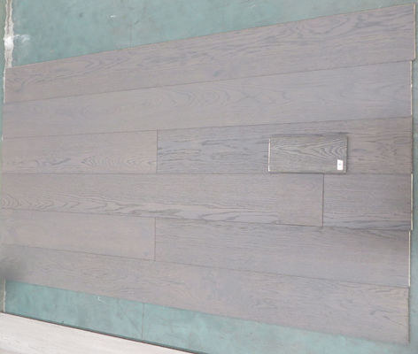 dark gray European Oak multi ply wood flooring with character grade