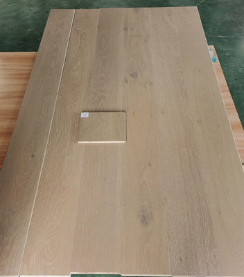 smoked and brushed White Oak Wood Flooring, popular color DSCU-03