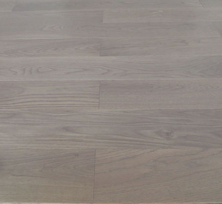 Premium AB grade Russian Oak engineered flooring with light grey stain, color E26