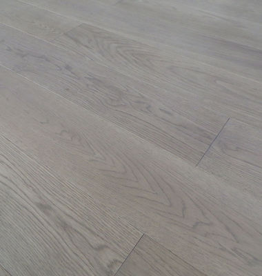 Premium AB grade Russian Oak engineered flooring with light grey stain, color E26