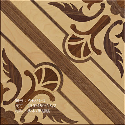 Beautiful flower pattern tiles wood flooring, different designs