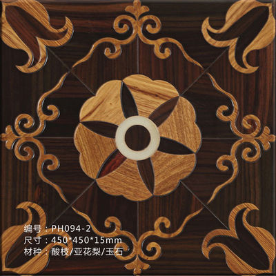 Beautiful flower pattern tiles wood flooring, different designs