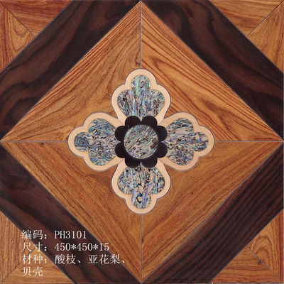 Beautiful flower pattern tiles wood flooring, different designs