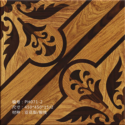 Beautiful flower pattern tiles wood flooring, different designs