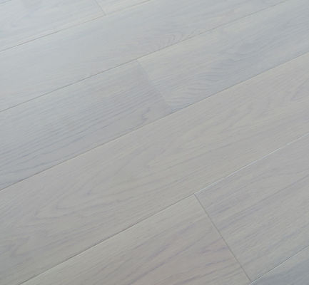 Premium Russian White Oak Engineered Wood Flooring, white stained, color E35