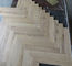 White Oak Herringbone Engineered Parquet Flooring, Smoked, Color 04